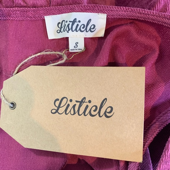 Listicle Corduroy Plum Dress - Picture 5 of 7